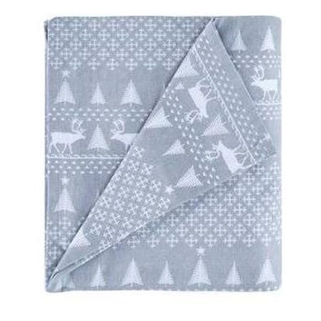 Woolrich Cozy Flannel Sheet Set, Blue Winter Frost - King WR20-2032